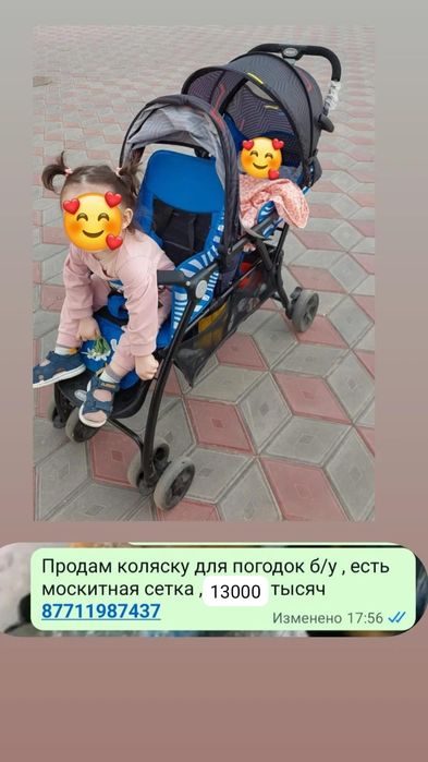 Коляска для погодок