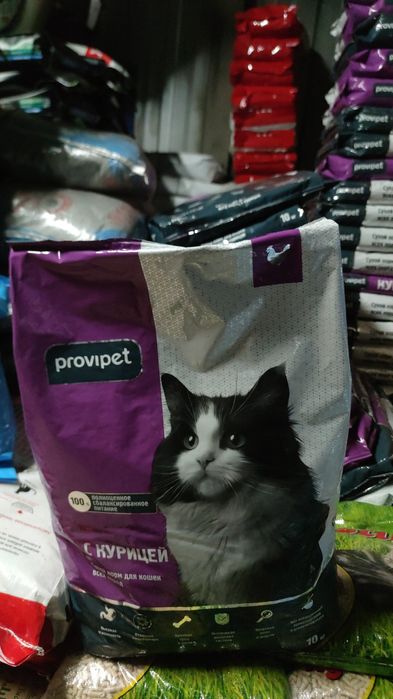 Корма для собак и кошек.