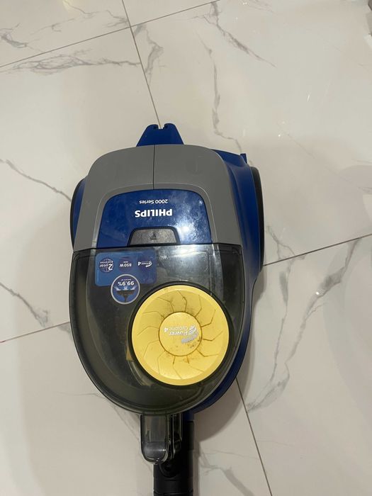 Прахосмукачка без торба Philips Series 2000 XB2123/09, 850W, капацитет за събиране 1.3L, ниво на шум 77 dB, син