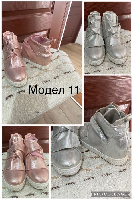 Различни модели обувки на висок ток или платформа