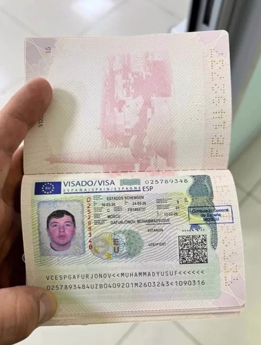 Ispaniya biznes vizasi bush pasportga