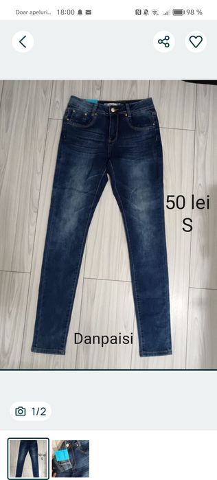 Danpaisi pantaloni Jeans noi S