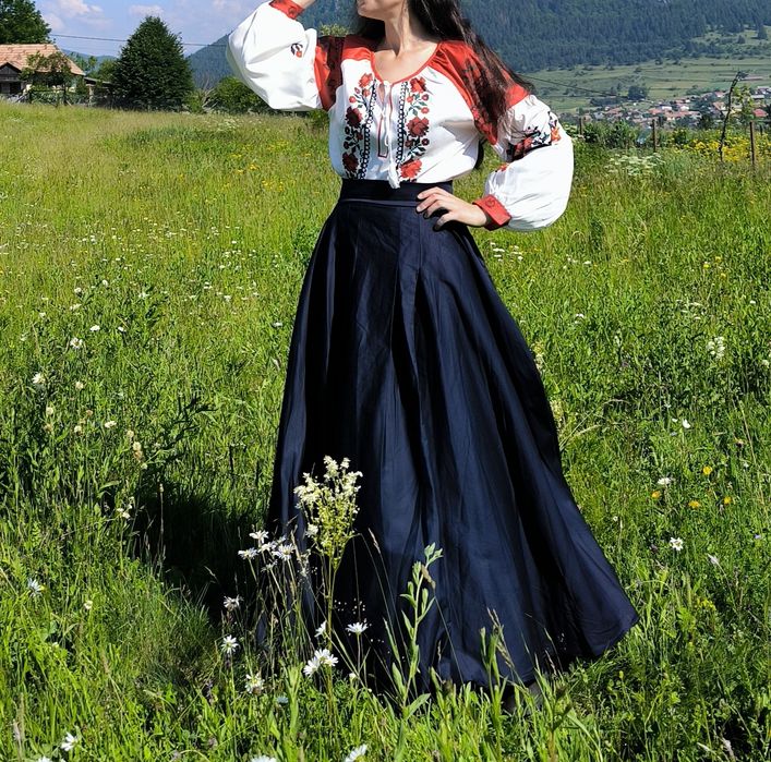 Fusta maxi bumbac