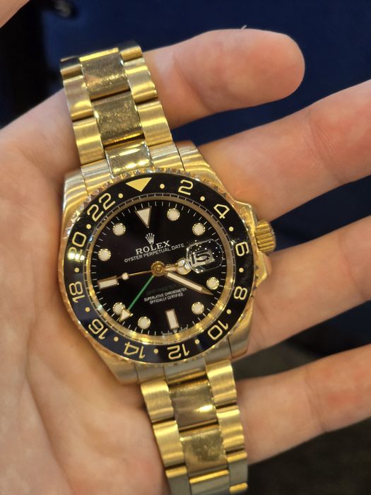 Rolex gmt master II solid gold