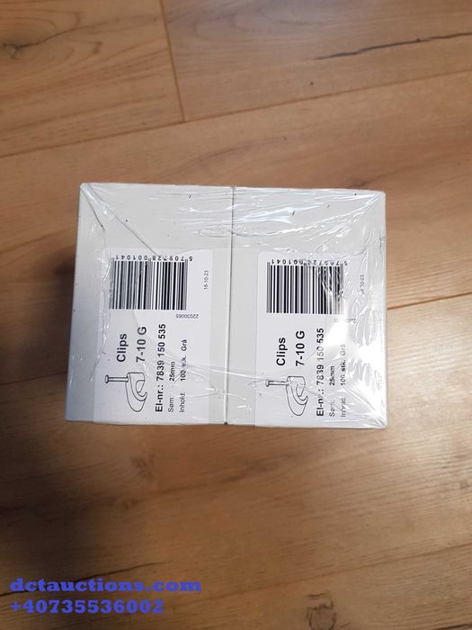 10 x 100 clips cablu 25 mm - lot 12-20-2