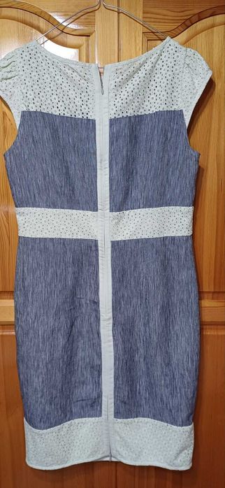 Рокля ЛЕН и рязана Брюкселска Дантела на "Rosi Fashion" !НОВА!