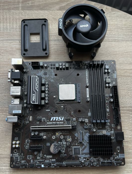Kit: MSI B450M PRO-VDH MAX + Ryzen 7 2700 + Cooler