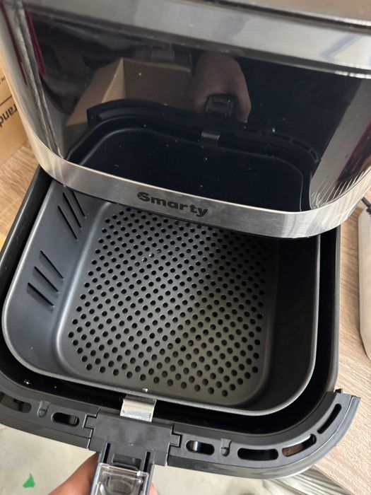 Friteuza fara ulei Smarty Airfryer 9L, 1800W, display digital, 12 programe