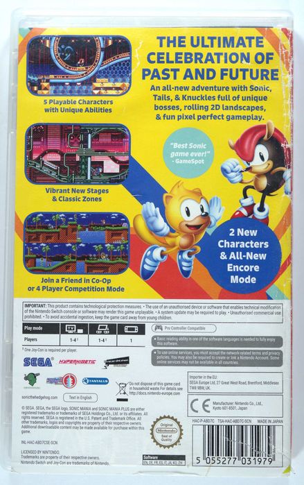 Sonic Mania Plus Nintendo Switch