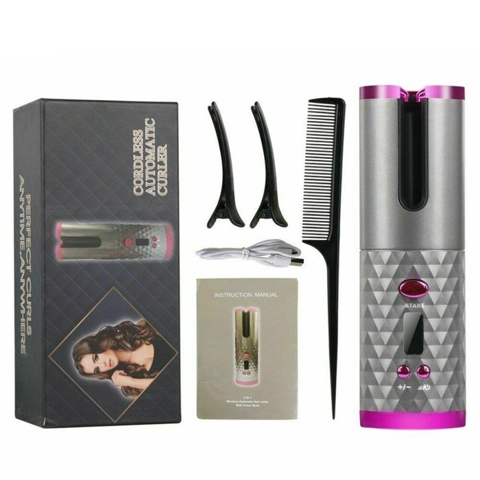 Безжична автоматично въртяща се маша за вълнообразни къдрици.