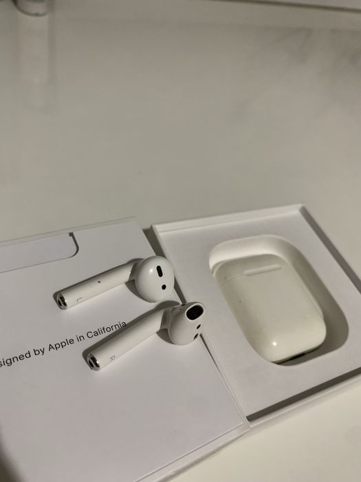 Наушники Apple Airpods 2 оригинал рабочие полностью