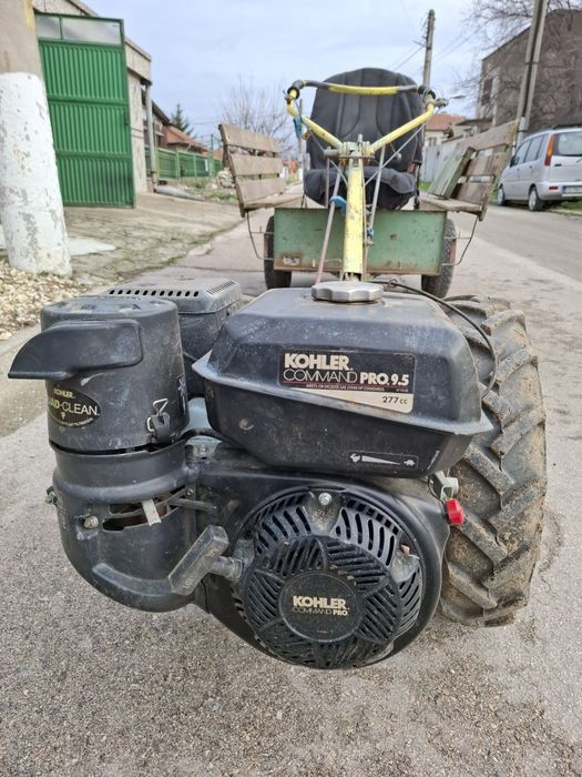 Продавам мотоблок Кохлер 9.5 конски сили с фреза и ремарке