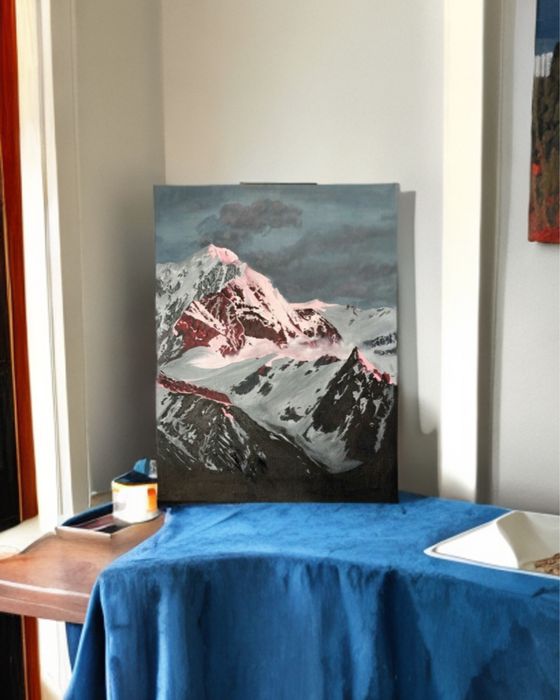 картина маслом горы