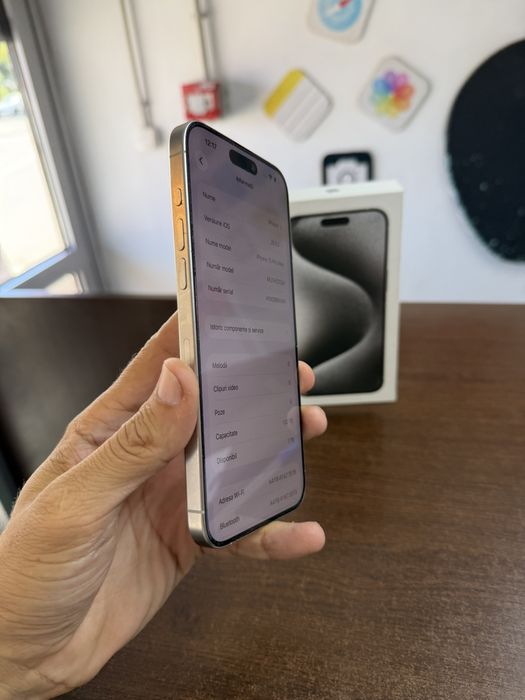 Vand Iphone 15 Pro Max 1 Tb Silver Full box