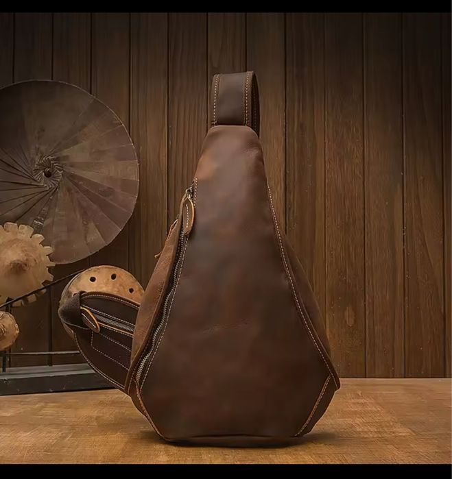 Кожена Чанта Унисекс Нова 20/12/40 см.