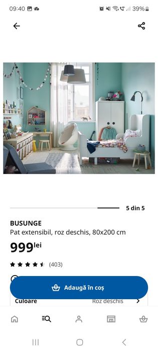 Pat Copil Regrabil 80×200 + Saltea