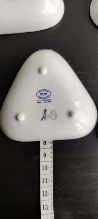 set 6 vase mici din portelan pictate manual-Sumi Porcelain Manufactory