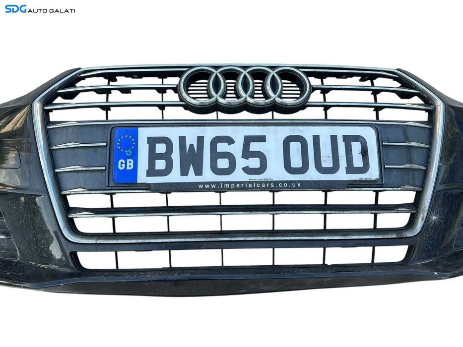 Bara Spoiler Fata Dezechipata FARA Grila Si Emblema Audi A4 B8 B8.5 FL Facelift 2012 - 2015 Culoare LZ9Y [K3502]