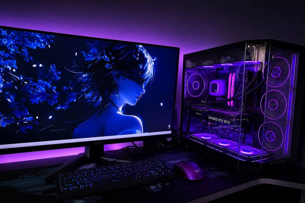 Игровой Компьютер | RTX 5070 | MSI | 32Gb DDR5 | 2Tb SSD NVMe 7000MB/s