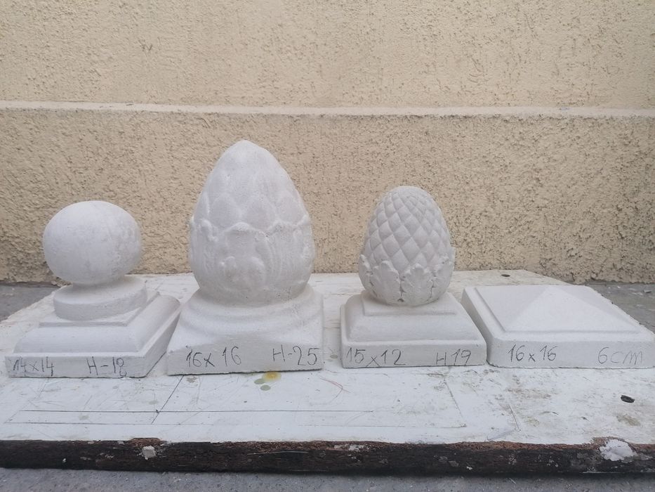 Capace pentru stâlp de gard cu diferite dimensiuni și diferite modele