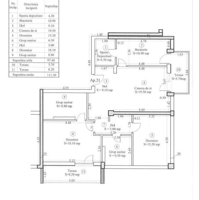 Inchiriez apartament 3 camere in Dumbravita judetul Timis, langa Kaufland, 700 euro