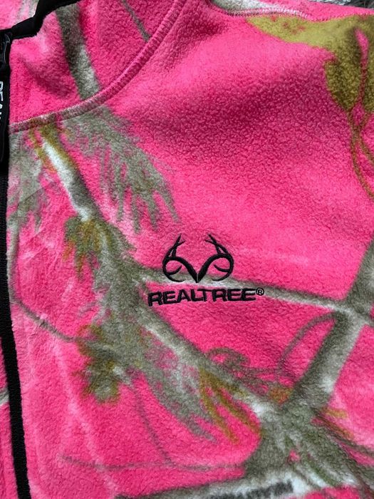 polar de vanatoare realtree roz