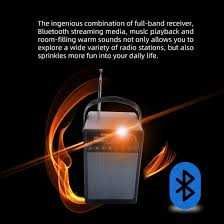 Radio AM/FM, acumulator intern, bluethoot, USB, SD-card