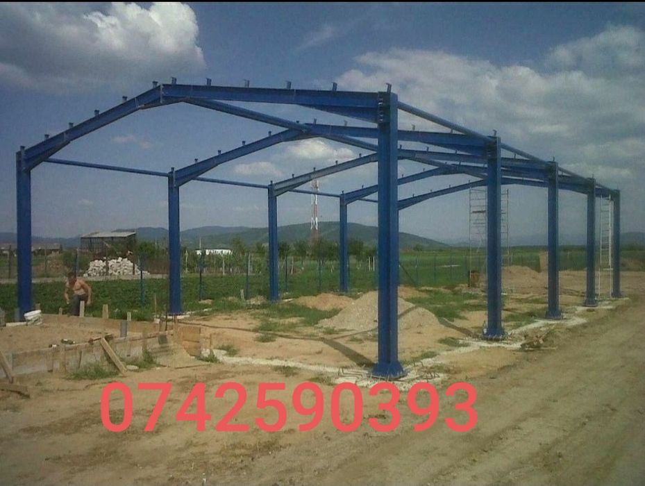 Vând hală 12 cu 35 metalică