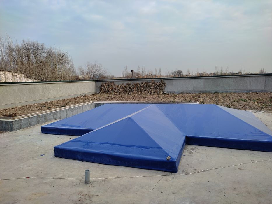 банер установка  басен навес салафан баннер