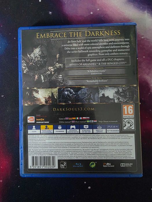 Dark Souls 3 (Game of the Year Edition) (PS4)  Stare: Desigilat, folosit o singură dată (practic nou)