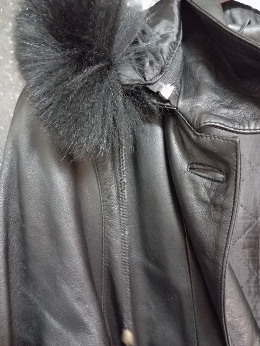 Дамско кожено манто естествена кожа