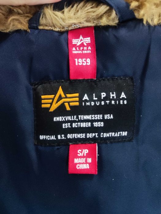Парка Alpha Industries N-3B Replica Blue, размер S