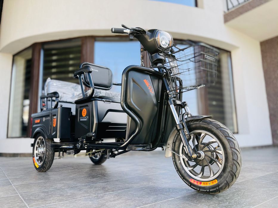 TUK TUK Tricicleta Triciclu Electrica 2 Locuri Baterie 20Ah Scuter ‼️