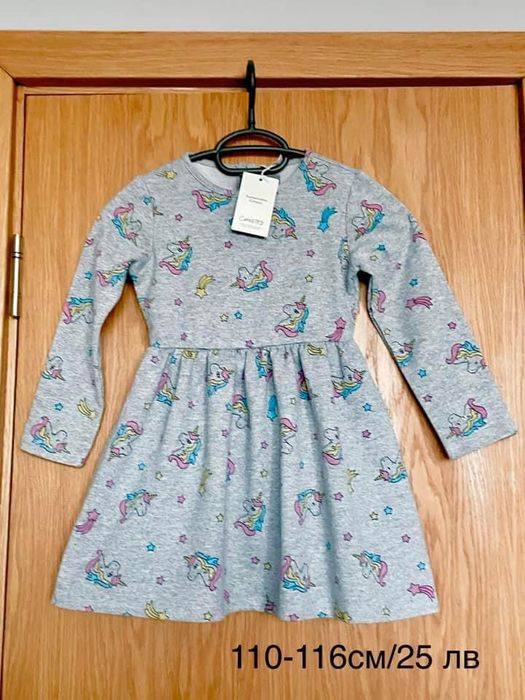 Нови рокли, дънки, блузи, клинчета  110 см и 116см