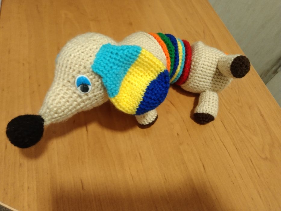 Радужная собачка - гармошка