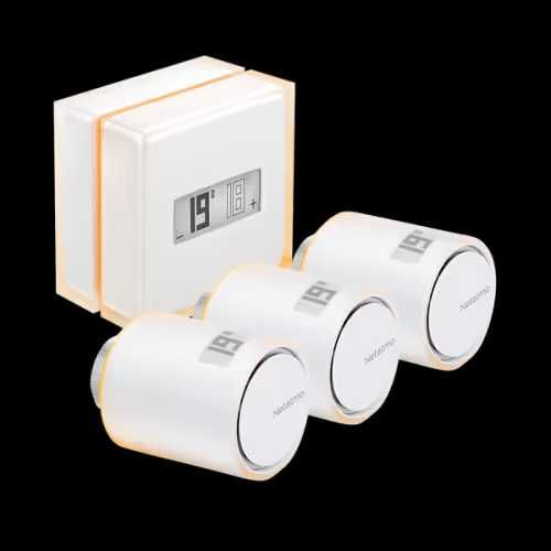 Termostat inteligent + 3 capete termostatice NETATMO
