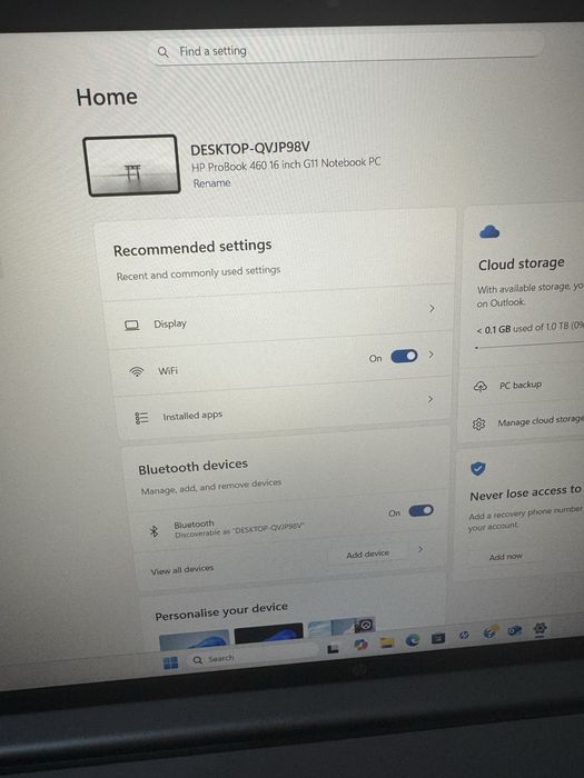 HP Proobok 16 inch 460 notebook pc чисто нов!!!