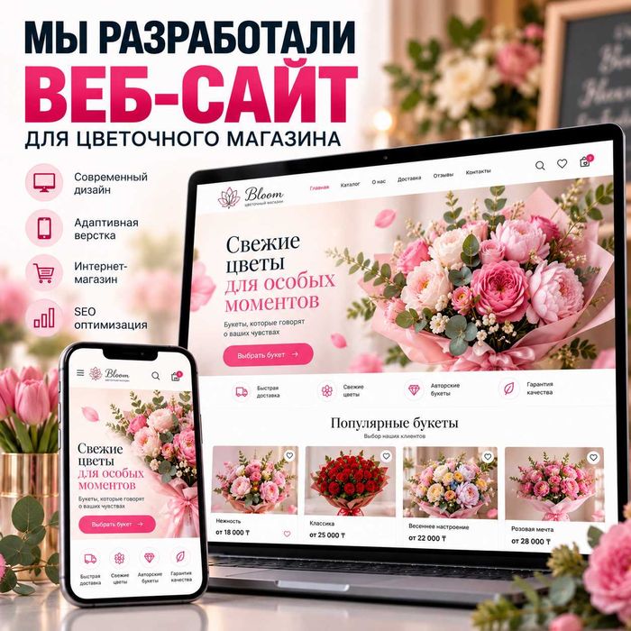 Создание сайтов — от 70 000 ₸