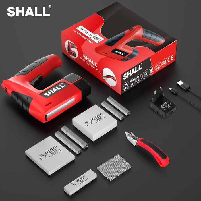 НОВ! Акумулаторен електрически такер 3 в 1 за тапицерия и DIY със скоб