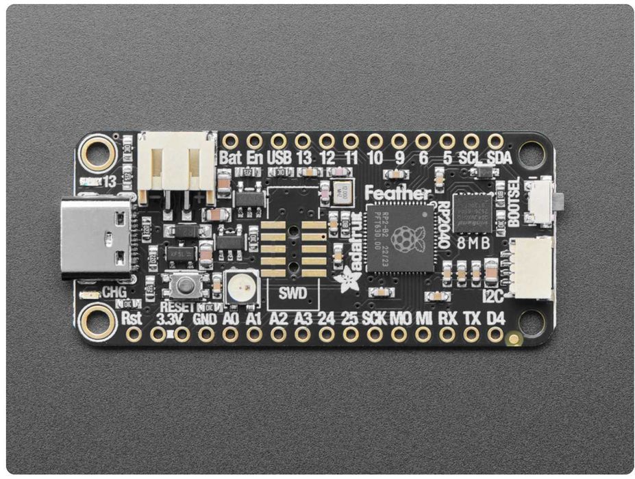 Adafruit Feather RP2040 Microcontroller Board USB-C – 4884