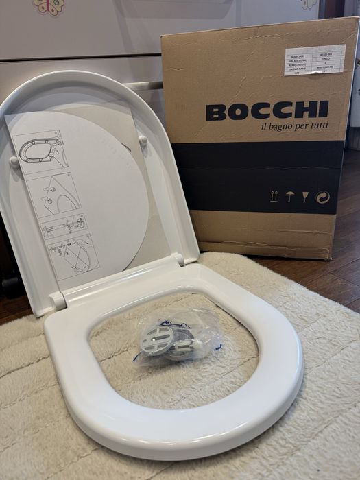 Капак за тоалетна чиния BOCCHI модел A0302-001, бял цвят
