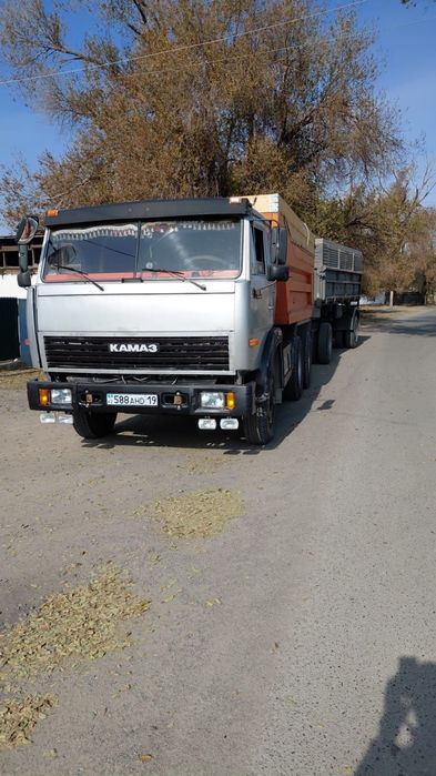 Доставка Камаз самосвал с прицепом 15-25 тон
