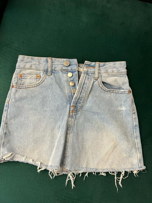Fustă mini denim Bershka mărimea xs