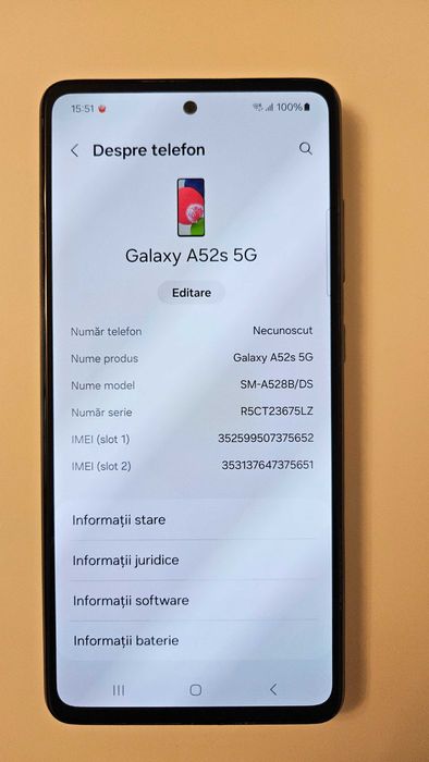 Telefon Samsung A52s 5G