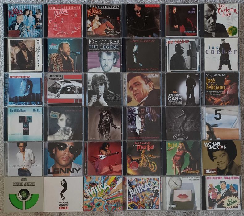 Cd-uri originale muzica Ac/Dc Beatles Guns n' Roses Metallica Michael Jackson Pink Floyd Queen Roger Waters Yello