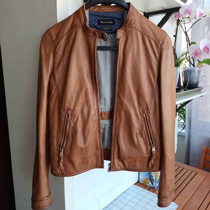 Geaca piele Massimo Dutti