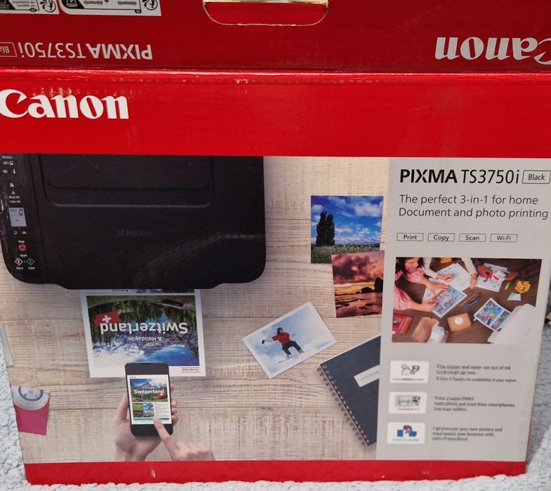 Продавам Canon PIXMA TS3750i – многофункционален мастилен принтер