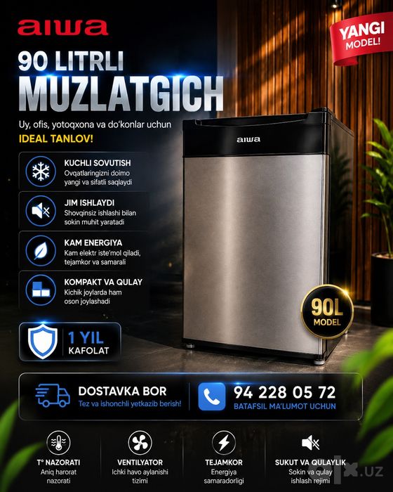 Aiwa Muzlatgichlari sotuvda
