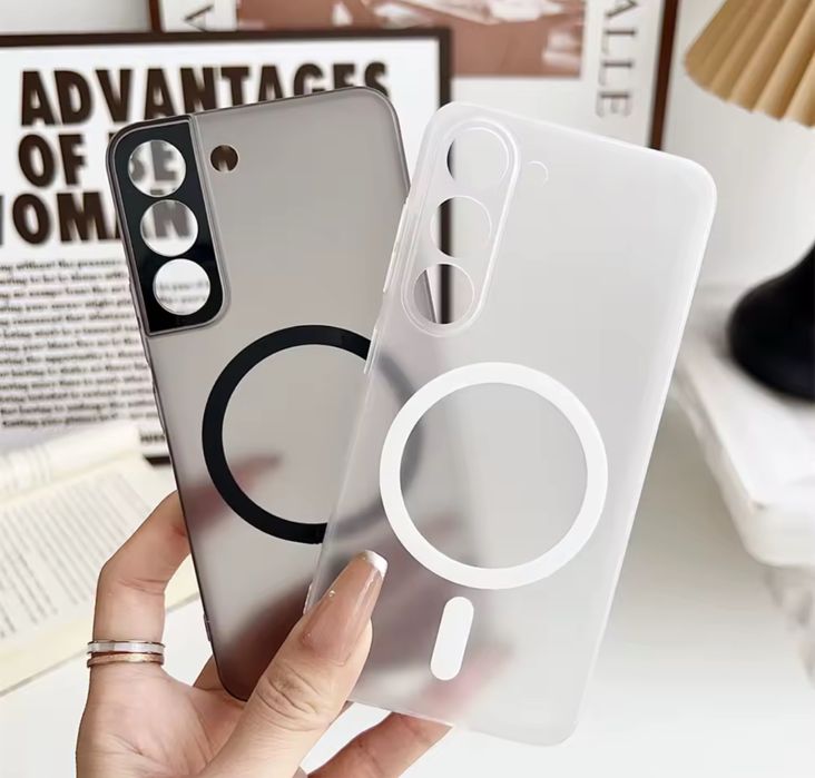 Samsung S25/S25 PLUS/S25 ULTRA Husa PC Magsafe Ultra Slim Mata Folie