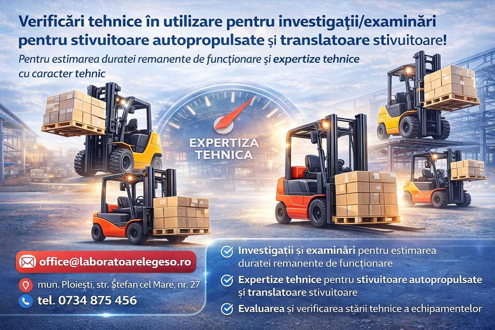 Expertize Tehnice la instalatii de ridicat - ISCIR